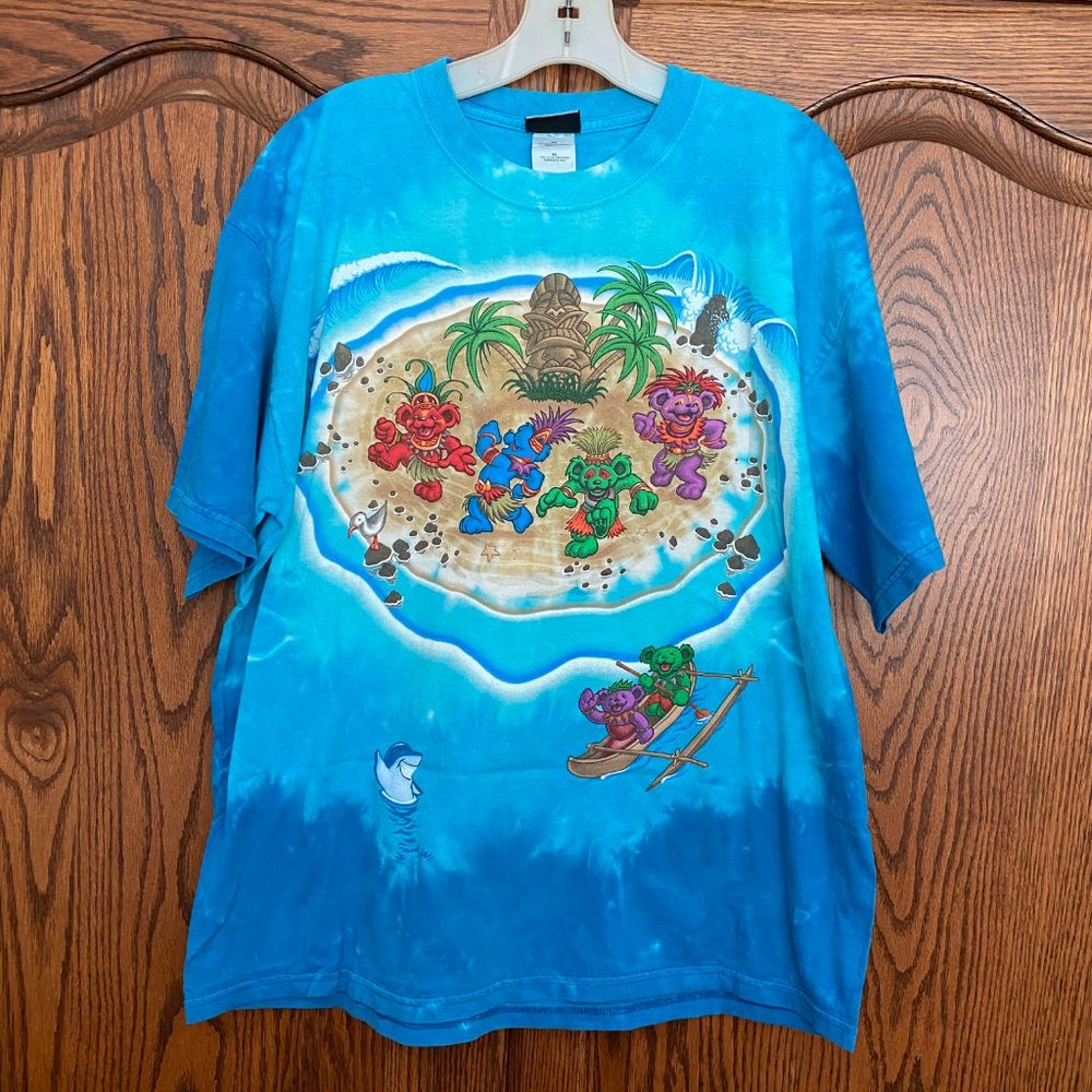 Grateful Dead Tropical Dancing Bears T-Shirt - Unisex XL